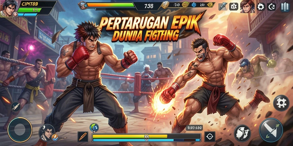 Gameplay seru dalam CIPIT88 dengan pertarungan epik dan karakter menarik.