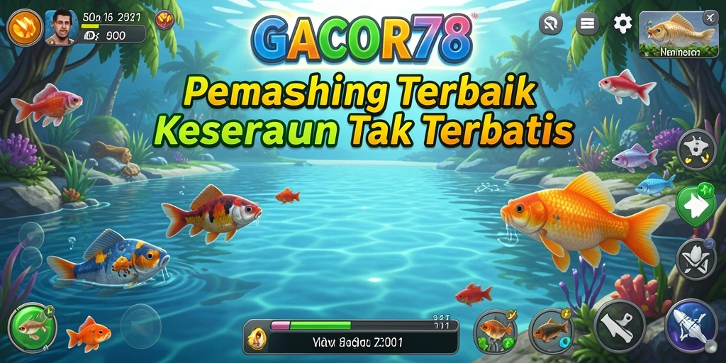 Gameplay seru GACOR78 yang menampilkan aksi memancing yang mendebarkan.