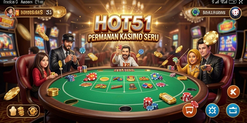 Gameplay seru dan interaktif di <strong>HOT51</strong> dengan banyak pilihan permainan kasino.